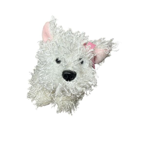 Webkinz Cotton Candy Bunny White Terrier Puppy Dog Pair NO Code Plush Animals - Picture 11 of 16